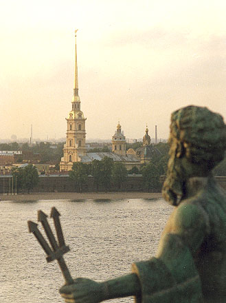 Петропавловская крепость, вид с Зимнего дворца